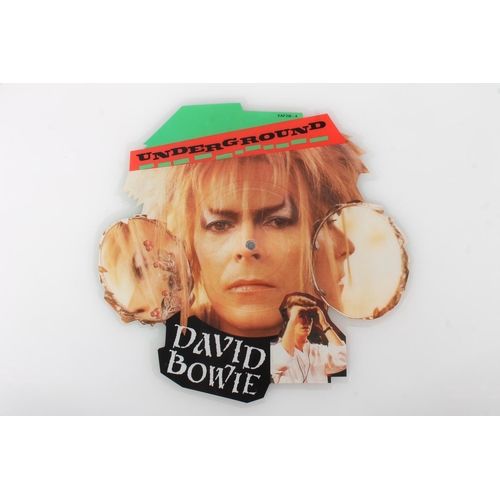 375 - David Bowie shaped 7'' picture disc of Underground from Labyrinth.