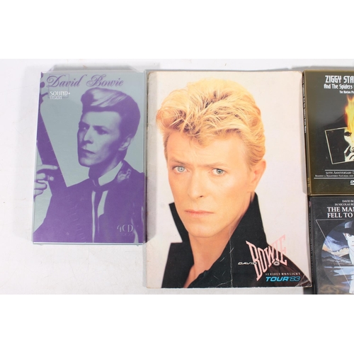 383 - David Bowie Sound and Vision four CD boxset, Serious Moonlight Tour 83 programme, picture proofs, et... 