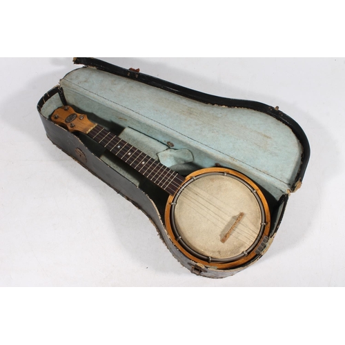 427 - Jedson cased banjo.