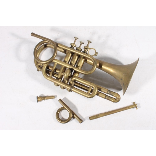 429 - Cased brass trumpet