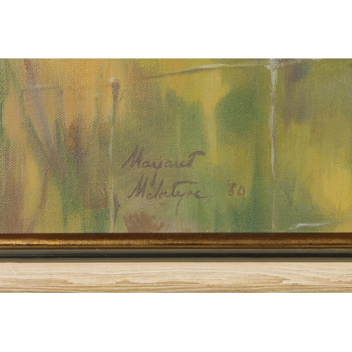 502 - MARGARET MCINTYRE, In The Carse of Gowrie, oil painting on canvas, signed and dated '80, 54cm x 65cm... 