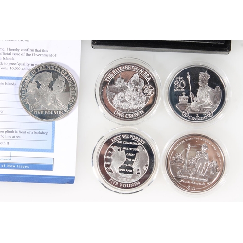 794 - Westminster Mint silver proof and other coins to include GIBRALTAR, ISLE OF MAN, BRITISH VIRGIN ISLA... 