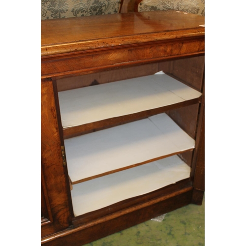 863 - Victorian mahogany three door sideboard, W190cm.