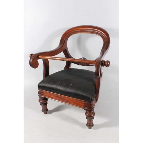 903 - Victorian mahogany childs chair.