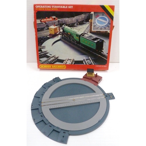 9 - Collection of Hornby OO gauge boxed model railway accessories to include an Operating Turntable set,... 