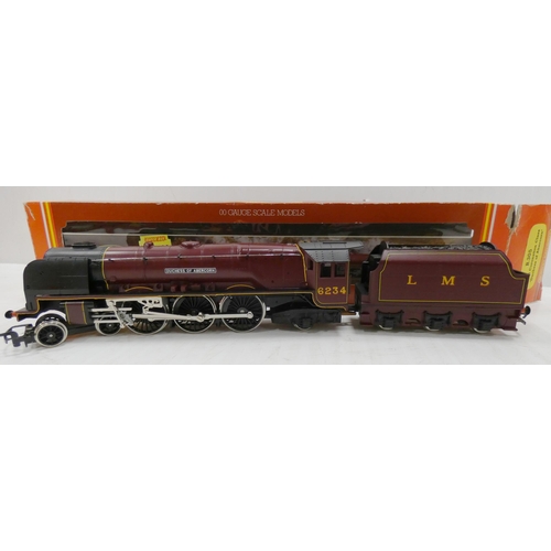 12 - Hornby OO gauge LMS Coronation Class locomotive, 'Duchess of Abercorn', no. R.305, and a Hornby OO g... 