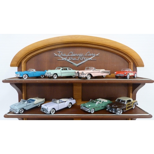 2 - Set of 'The Classic Cars of the Fifties' Franklin Mint model cars, 1.43 scale, made in Hong Kong, c.... 