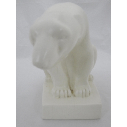 18 - Wedgwood Etruria figure of a seated polar bear designed by John Skeaping, approximately 18cm high.