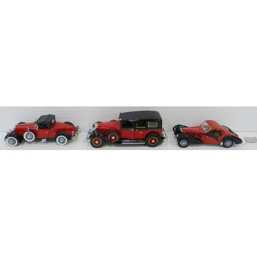 3 - Five large classic car models of the 1920s/30s by Franklin Mint Precision Model Cars, made in Hong K... 