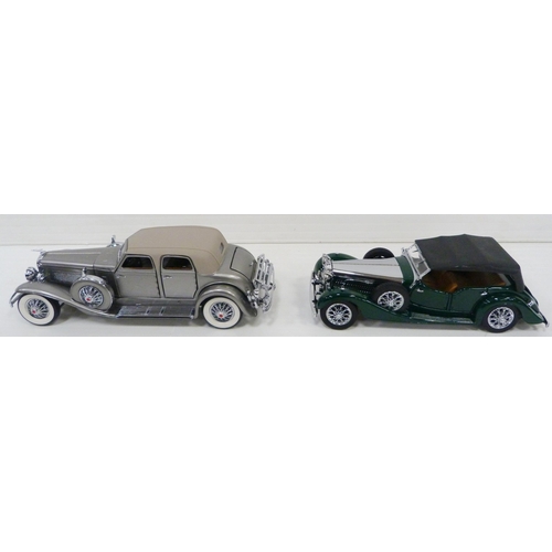 3 - Five large classic car models of the 1920s/30s by Franklin Mint Precision Model Cars, made in Hong K... 