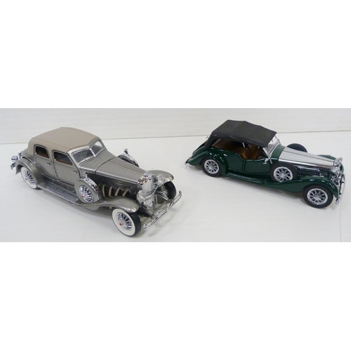 3 - Five large classic car models of the 1920s/30s by Franklin Mint Precision Model Cars, made in Hong K... 