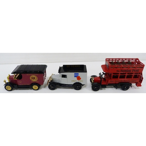 74 - Collection of twenty Oxford diecast metal replica model vans and vehicles, two others by Lledo and a... 