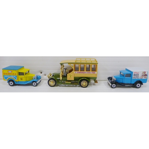 75 - Group of six Matchbox Models of Yesteryear Special Edition diecast model vehicles to include a passe... 