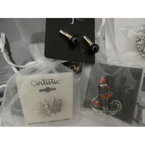 48 - Quantity of ladies' costume jewellery, mainly chains and pendants, mostly in original packaging.