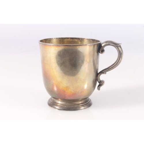 521 - Victorian silver christening mug by C R Hancock, London 1875, 180g.