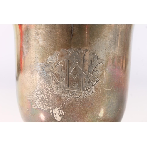 521 - Victorian silver christening mug by C R Hancock, London 1875, 180g.