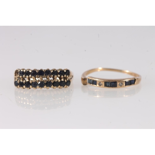 770 - Two 9ct gold rings, af, 4.4g gross.