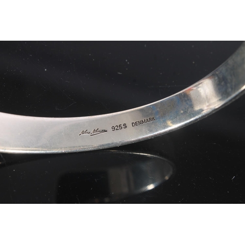 776 - Hans Hansen of Denmark, a silver modernist design bangle, 45g.