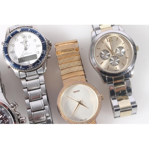 802 - Five gents wristwatches incl. Sekonda, Casio Edifice etc.