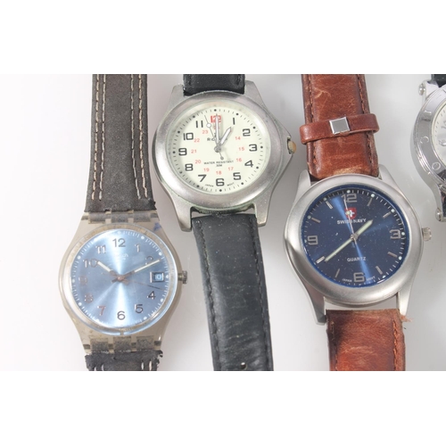 803 - Seven wristwatches incl. Jules Legassi, Swatch etc.