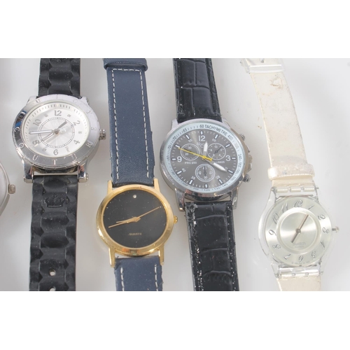 803 - Seven wristwatches incl. Jules Legassi, Swatch etc.