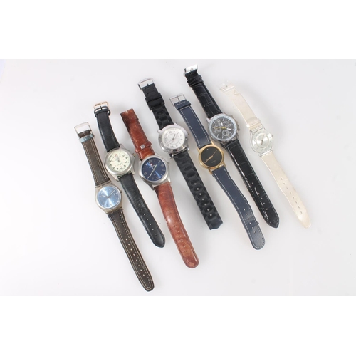 803 - Seven wristwatches incl. Jules Legassi, Swatch etc.