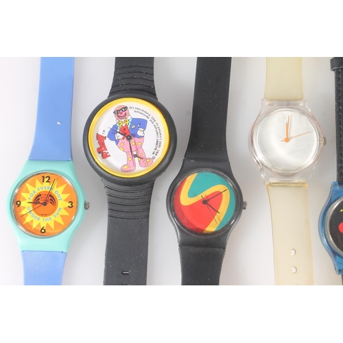 804 - Ten wristwatches incl. Tikkers, Disneyland etc.