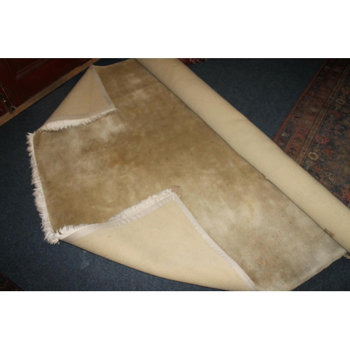 941 - Modern cream coloured carpet, 234cm x 208cm.