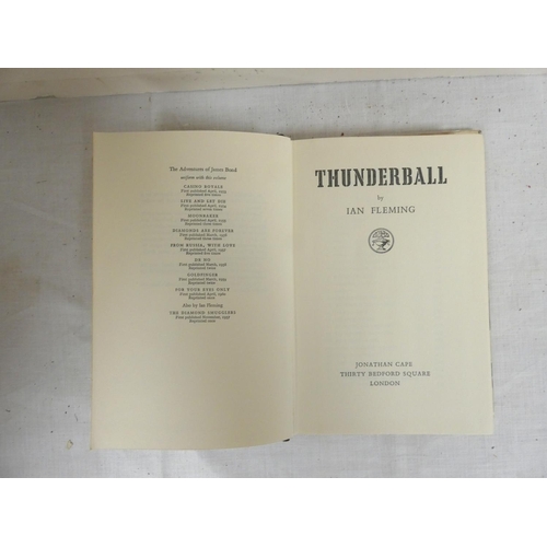 163 - FLEMING IAN.  Thunderball. 1st ed. in unclipped d.w. 1961; also You Only Live Twice, 1st ed. (n... 