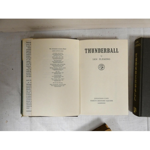 164 - FLEMING IAN.  Thunderball. Two 1st eds. (one in chipped d.w.); also You Only Live Twice, 1st ed. in ... 