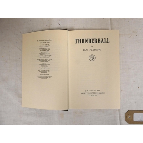 164 - FLEMING IAN.  Thunderball. Two 1st eds. (one in chipped d.w.); also You Only Live Twice, 1st ed. in ... 