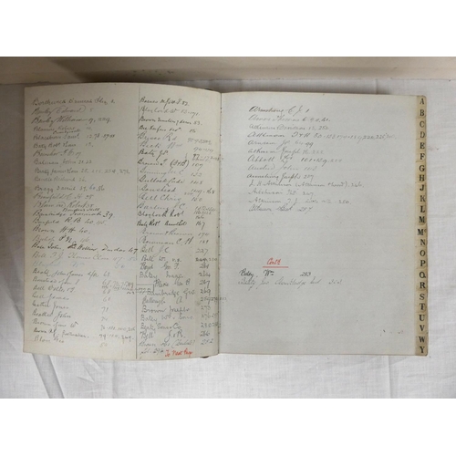 175 - Carlisle & Cumbria - Bankers' Interview Record Book.  Detailed manuscript interview book of a Ca... 