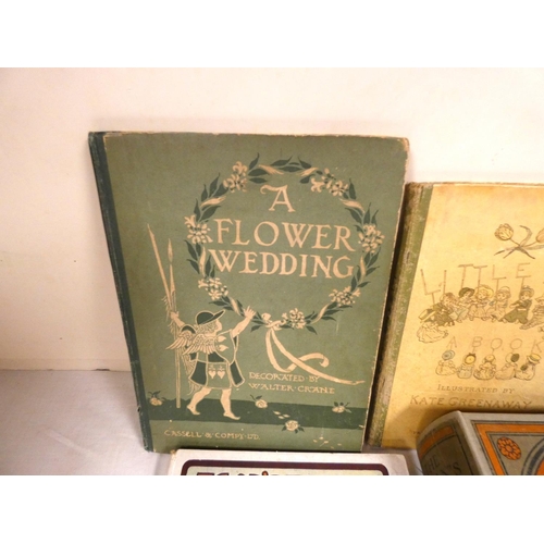 193 - CRANE WALTER.  Flower Wedding. Col. illus. & decs. Orig. green pict. brds. 1905; also ... 