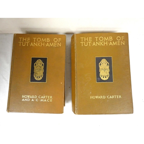 194 - CARTER HOWARD & MACE A. C. The Tomb of Tut-Ankh-Amen. 2 vols. Half titles. Illus. Orig. dec. bro... 