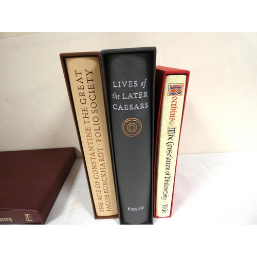 202 - FOLIO SOCIETY.  Lives of the Later Caesars & 3 others in slip cases.  (4).... 