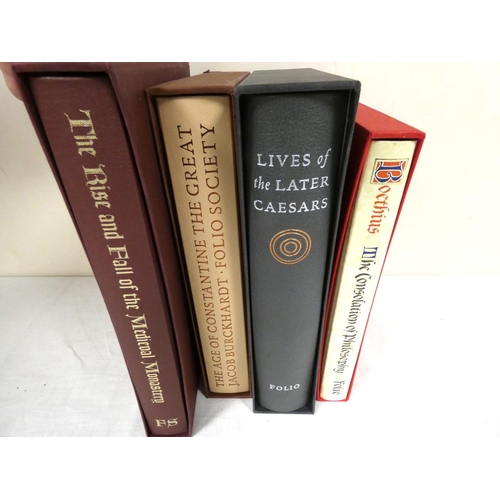 202 - FOLIO SOCIETY.  Lives of the Later Caesars & 3 others in slip cases.  (4).... 