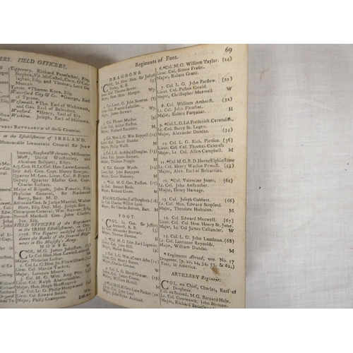 211 - WATSON SAMUEL.  The Gentleman's & Citizen's Almanack. Dublin, 1777. Bound in limp red morocco wi... 