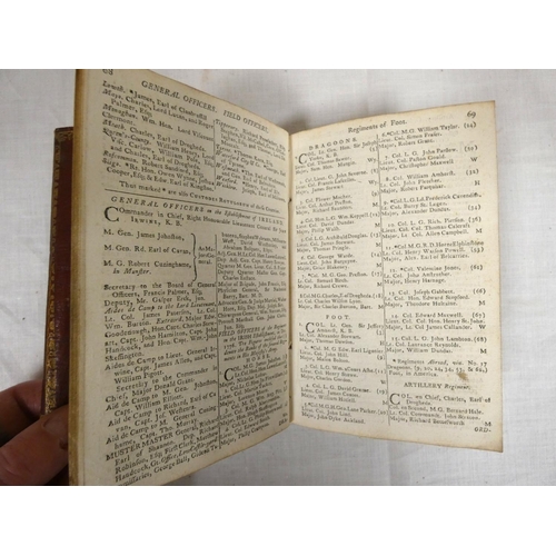 211 - WATSON SAMUEL.  The Gentleman's & Citizen's Almanack. Dublin, 1777. Bound in limp red morocco wi... 