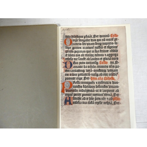 215 - MASSON SIR IRVINE.  The Mainz Psalters & Canon Missae, 1457-1459. Fldg. col. facsimile... 