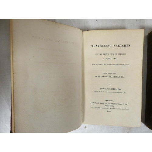 220 - RITCHIE LEITCH.  Travelling Sketches on the Rhine & in Belgium & Holland. Eng. pla... 