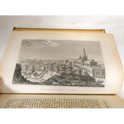 40 - MCURE JOHN.  The History of Glasgow, Reprint of A View of the City of Glasgow. Eng. frontis, plates,... 