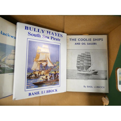 56 - LUBBOCK BASIL.  14 illus. quarto works in d.w's, re. sailing vessels & related subjects.... 