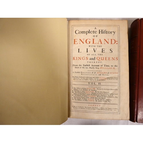 99 - BONWICKE R., & others (Pubs).  A Complete History of England With the Lives of All the... 