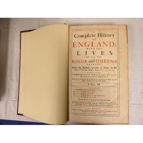 99 - BONWICKE R., & others (Pubs).  A Complete History of England With the Lives of All the... 