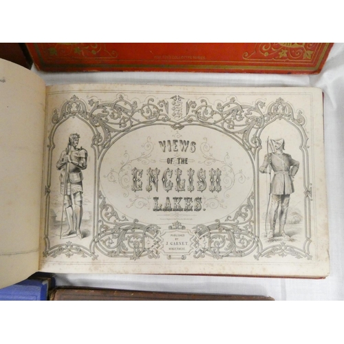 105 - GARNET J. (Pubs).  Views of the English Lakes. Eng. title & oval eng. plates. Oblong. ... 