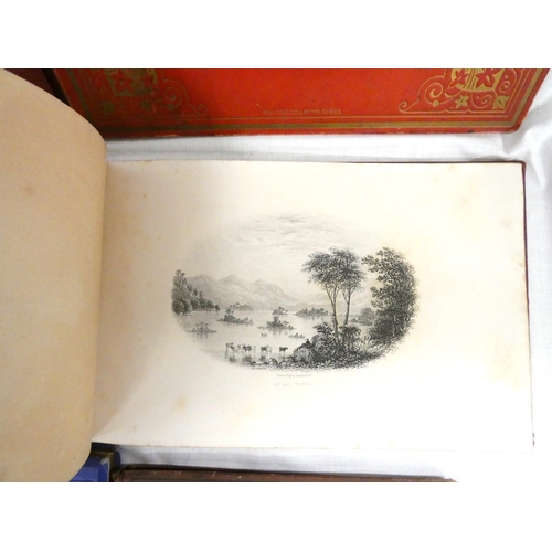 105 - GARNET J. (Pubs).  Views of the English Lakes. Eng. title & oval eng. plates. Oblong. ... 