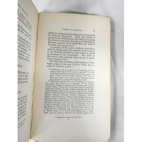 110 - JEFFERSON SAMUEL.  The History & Antiquities of Leath Ward in the County of Cumberland... 