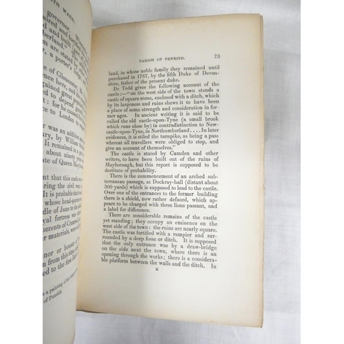 110 - JEFFERSON SAMUEL.  The History & Antiquities of Leath Ward in the County of Cumberland... 