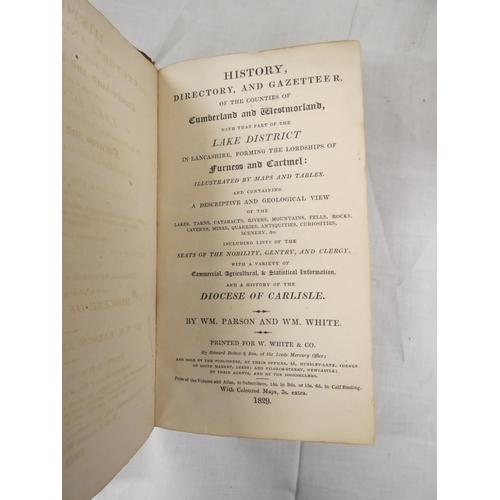 114 - PARSON W. & WHITE W.  History, Directory & Gazetteer of the Counties of Cumberland... 