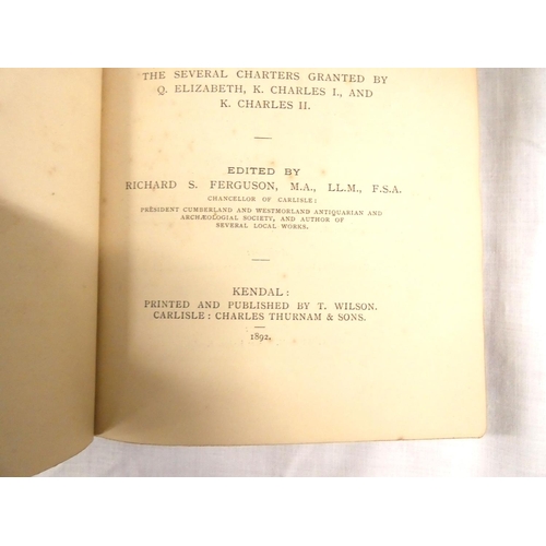 118 - BRYDSON A. P.  Some Records of Two Lakeland Townships (Blawith & Nibthwaite). Col. frontis &... 